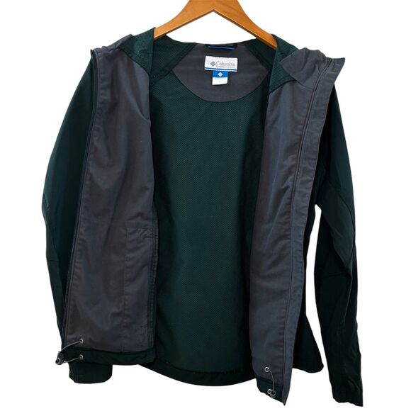 Columbia Michigan State Zip Up Jacket Hoodie Omni-Shield Green Size Large MSU - Picture 5 of 8